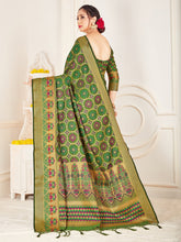 Green Banarasi Art Silk Woven Saree